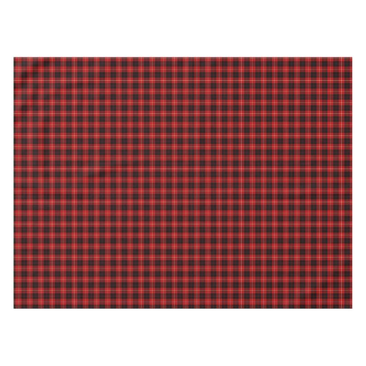 Clan Cunningham Rood en Zwart Schots Tartan Tafelkleed (Voorkant (Horizontaal))