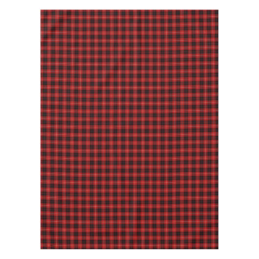 Clan Cunningham Rood en Zwart Schots Tartan Tafelkleed (Voorkant)