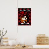 Clan Cunningham Scottish Tartan Poster (Keuken)