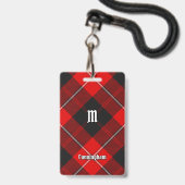 Clan Cunningham Tartan Badge (Voorzijde met lanyard)