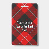 Clan Cunningham Tartan Badge (Achterkant)