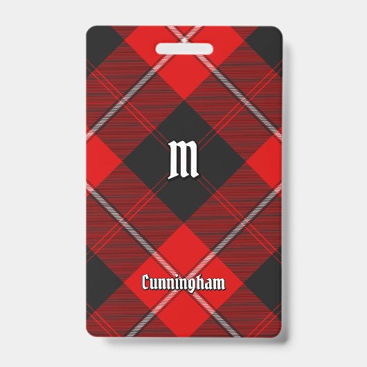 Clan Cunningham Tartan Badge (Voorzijde)