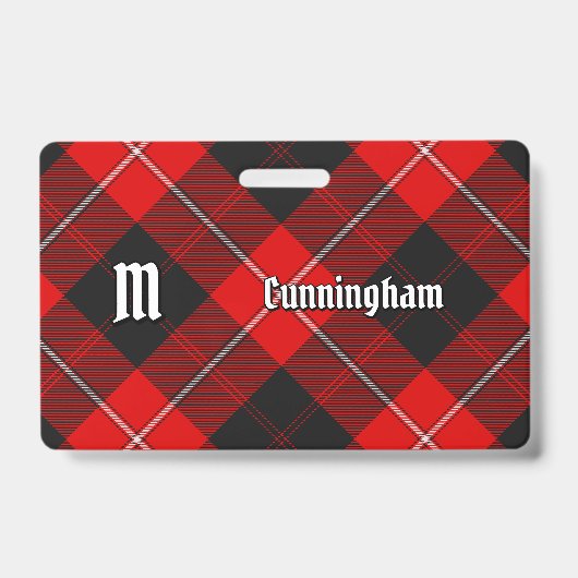 Clan Cunningham Tartan Badge (Voorzijde)
