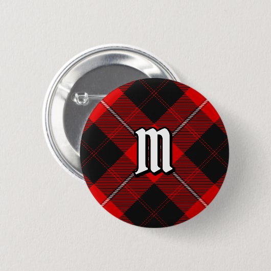 Clan Cunningham Tartan Button (Voorkant /achterkant)