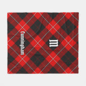 Clan Cunningham Tartan Fleece Deken (Voorkant (Horizontaal))