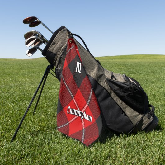 Clan Cunningham Tartan Golfhanddoek (Groen)
