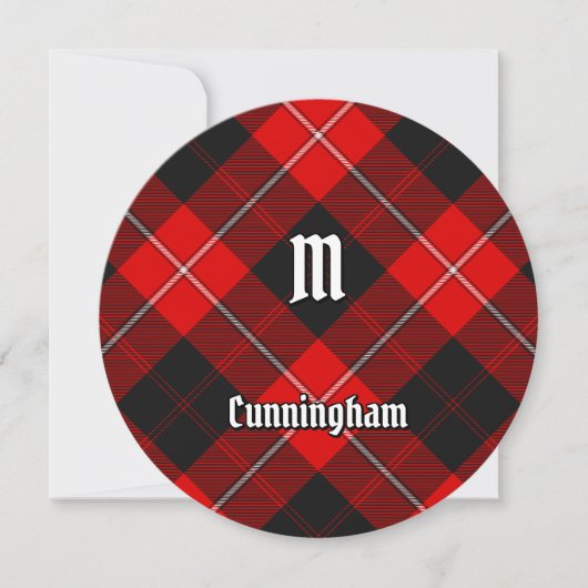 Clan Cunningham Tartan Kaart (Voorkant)
