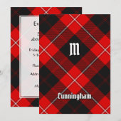 Clan Cunningham Tartan Kaart (Voorkant / Achterkant)