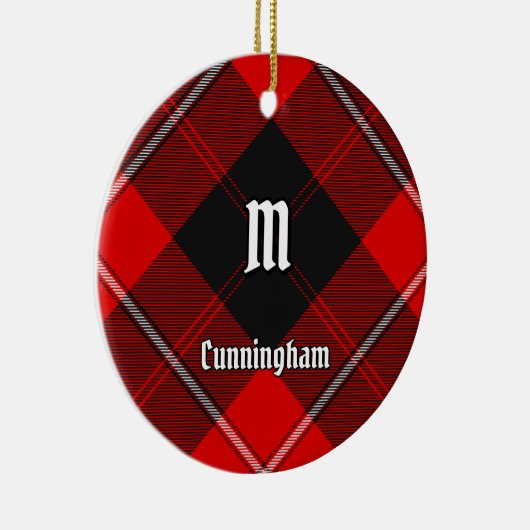 Clan Cunningham Tartan Keramisch Ornament (Rechts)