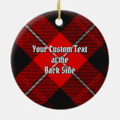 Clan Cunningham Tartan Keramisch Ornament (Achterkant)