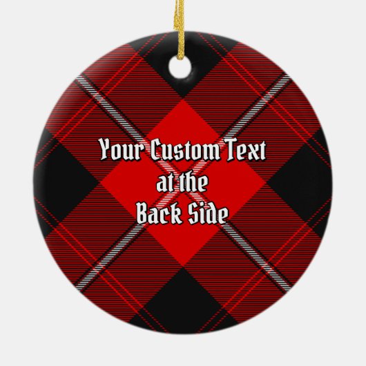 Clan Cunningham Tartan Keramisch Ornament (Achterkant)
