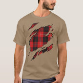 Clan Cunningham Tartan Plaid Effecten T-shirt (Voorkant)