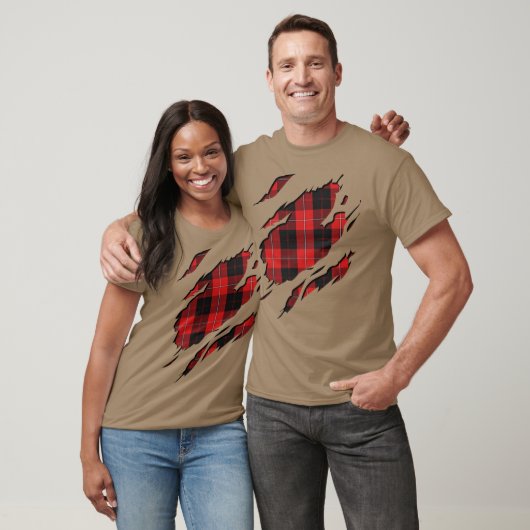 Clan Cunningham Tartan Plaid Effecten T-shirt (Unisex)