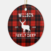 Clan Cunningham tartan plaid Scottish Patroon Keramisch Ornament (Links)