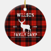 Clan Cunningham tartan plaid Scottish Patroon Keramisch Ornament (Achterkant)