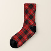 Clan Cunningham Tartan Red en Black Pset Sokken (Links - buitenkant)