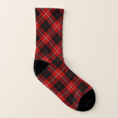 Clan Cunningham Tartan Red en Black Pset Sokken (Rechts - buiten)