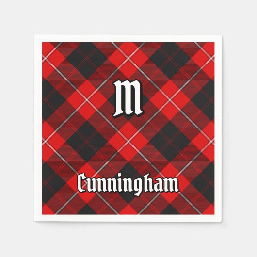 Clan Cunningham Tartan Servet (Voorkant)