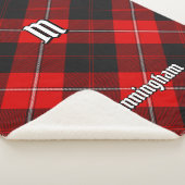 Clan Cunningham Tartan Sherpa Deken (3/4)