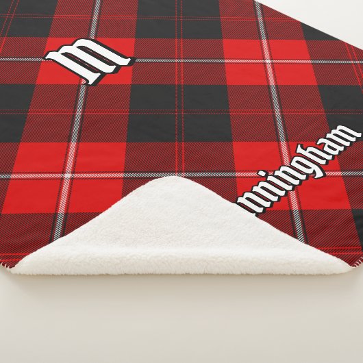 Clan Cunningham Tartan Sherpa Deken (3/4)