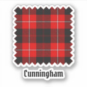 Clan Cunningham Tartan Sticker (Voorkant)