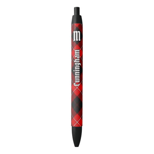 Clan Cunningham Tartan Zwarte Inkt Pen (Voorkant Verticaal)