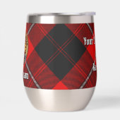 Clan Cunningham Wapen over Tartan (Links)