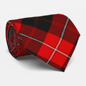 Clan Cunningham Wapen over Tartan Stropdas (Opgerold)