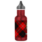 Clan Cunningham Wapen over Tartan Waterfles (Links)
