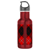 Clan Cunningham Wapen over Tartan Waterfles (Achterkant)