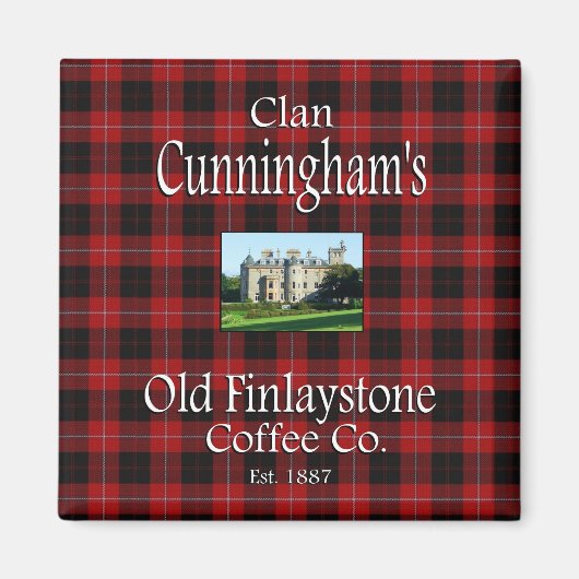 Clan Cunningham's Old Finlaystone Coffee Co. Magneet (Voorkant)