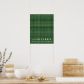 Clan Currie Colors of Scotland Tartan Poster (Keuken)