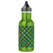 Clan Currie Haan Kam Crest over Tartan Waterfles (Rechts)