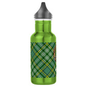 Clan Currie Haan Kam Crest over Tartan Waterfles (Links)
