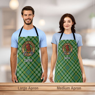 Clan Currie Hanenkam Crest op tartan Schort