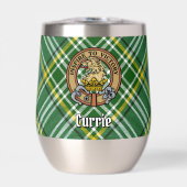 Clan Currie Lion Crest over Tartan (Voorkant)