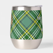 Clan Currie Lion Crest over Tartan (Links)
