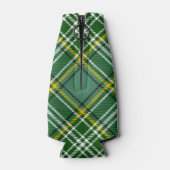 Clan Currie Lion Crest over Tartan Flesjeskoeler (Achterkant)