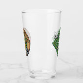 Clan Currie Lion Crest over Tartan Glas (Links)