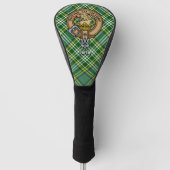 Clan Currie Lion Crest over Tartan Golfheadcover (Voorkant)