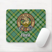 Clan Currie Lion Crest over Tartan Muismat (Met muis)