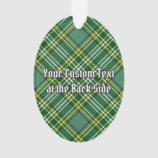 Clan Currie Lion Crest over Tartan Ornament (achterkant)