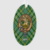 Clan Currie Lion Crest over Tartan Ornament (voorkant)