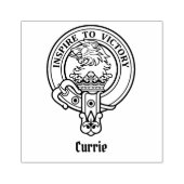 Clan Currie Lion Crest Rubber Stamp Rubberstempel (Afrduk)