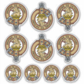 Clan Currie Lion Crest Sticker Set (Voorkant)