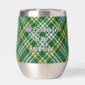 Clan Currie Rooster Crest over Tartan (Achterkant)