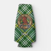 Clan Currie Rooster Crest over Tartan Flesjeskoeler (Voorkant)