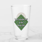 Clan Currie Rooster Crest over Tartan Glas (Achterkant)