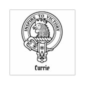 Clan Currie Rooster Crest Rubber Stamp Rubberstempel (Afrduk)
