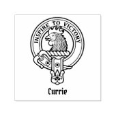 Clan Currie Rooster Crest Zelfinkkend Stempel (Design)